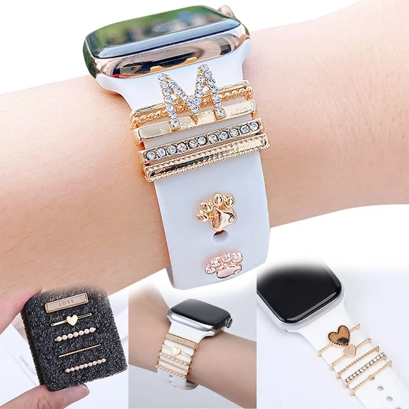Luxury Watch Apple Bands - 애플 시계 밴드 금속 매력 장식