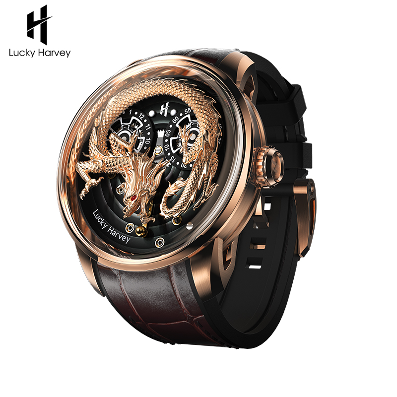 Luxury Watch China - 럭키 하비 차이나 드래곤 메카니컬 남성용