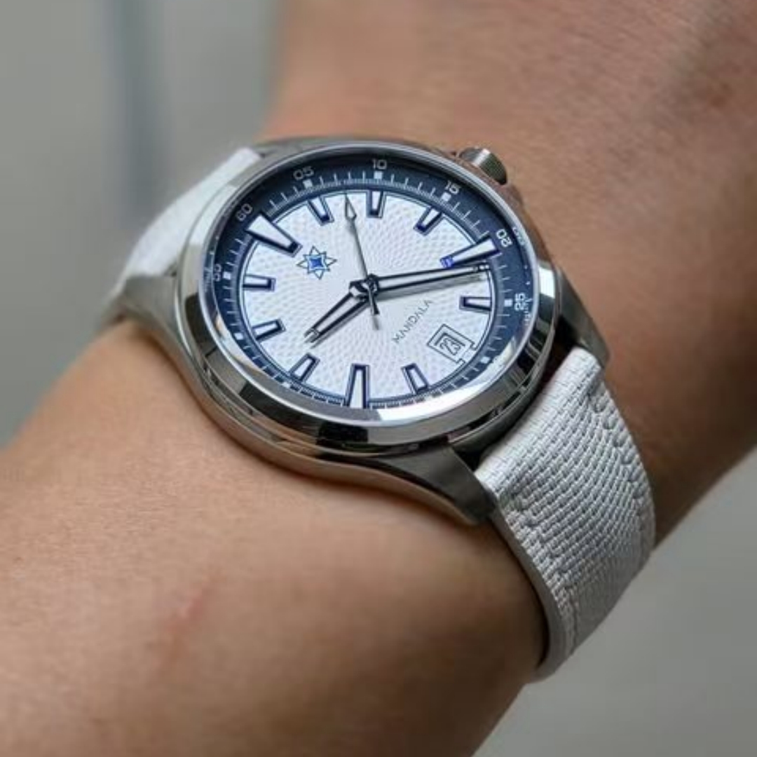 Luxury Watch Jaeger Lecoultre - 20mm 세일클로스 FKM 고무 천연 가죽