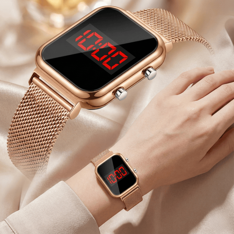 Luxury Watch Price - 패션 마그네틱 버클 직사각형 LED 디지털