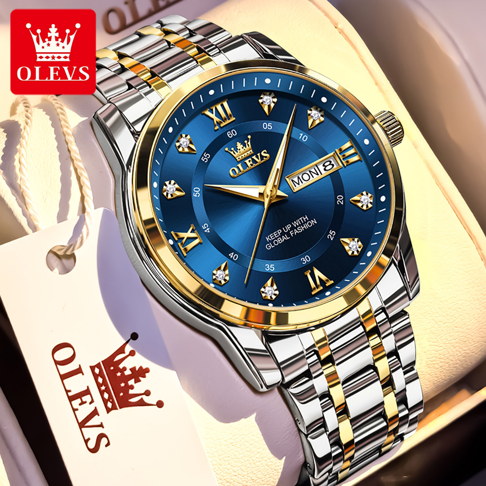Luxury Watch Price - OLEVS 브랜드 패션 남성용 시계 스테인레스