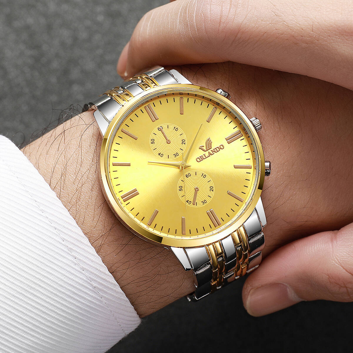 3 개/대 패션 남자 비즈니스 시계 럭셔리 대형 다이얼 - Luxury Watch Organizer For Men 리뷰 및 가격