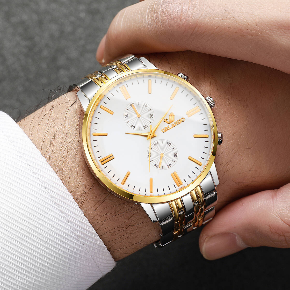 3 개/대 패션 남자 비즈니스 시계 럭셔리 대형 다이얼 - Luxury Watch Organizer For Men 리뷰 및 가격