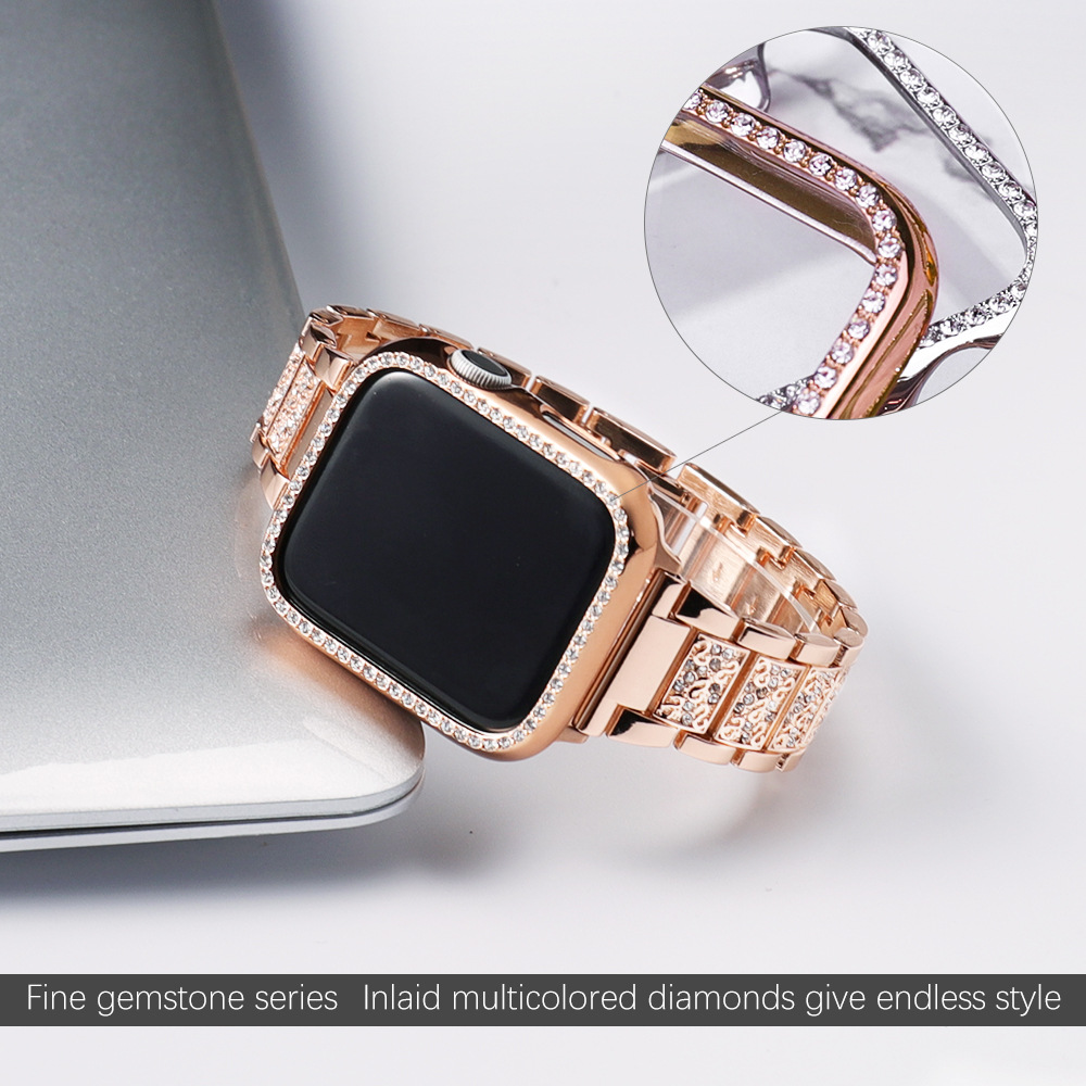Apple Watch 밴드용 케이스 + 블링 스트랩 4 - Luxury Watch Apple Bands 리뷰 및 가격