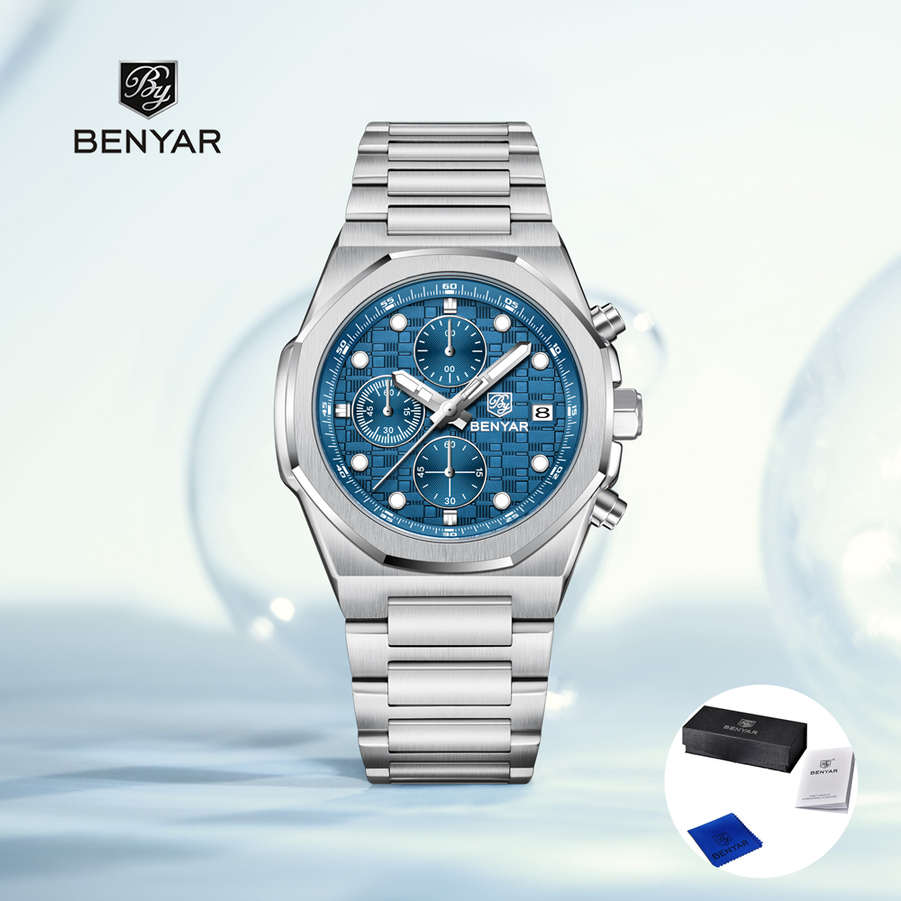 2025 신제품 베냐르 남성용 시계 최고급 쿼츠 손목시 - Luxury Watch Price 리뷰 및 가격