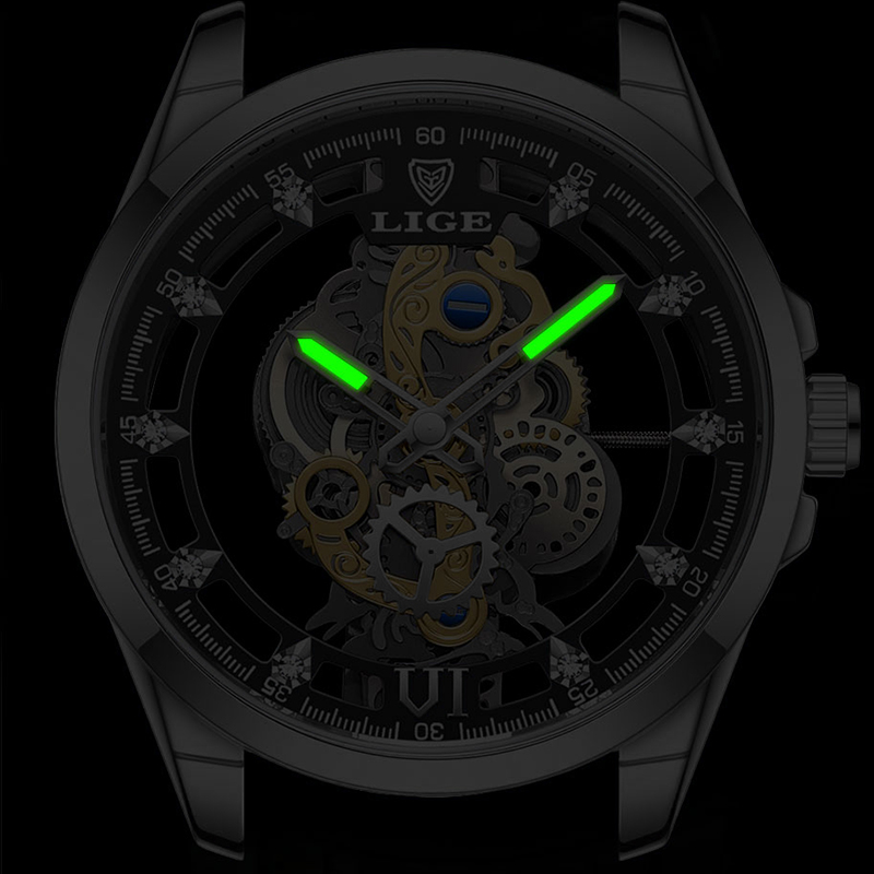 LIGE 2026 남성용 고급 스켈레톤 시계, 속이 비 - Luxury Watch Organizer For Men 리뷰 및 가격
