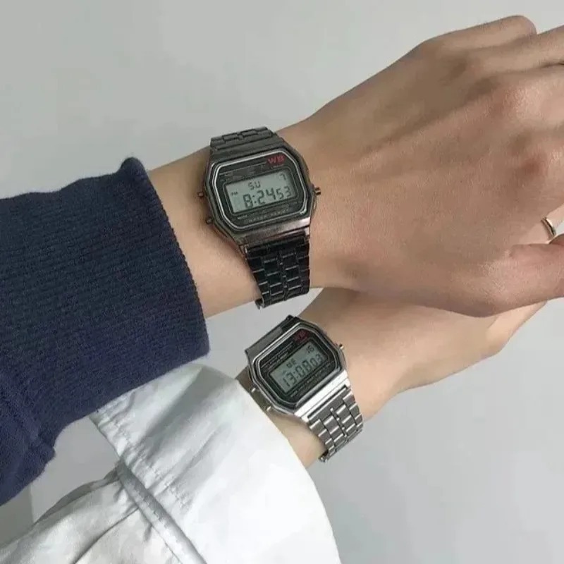 럭셔리 F91W 스틸 밴드 시계 LED 디지털 스테인레 - Luxury Watch Price 리뷰 및 가격