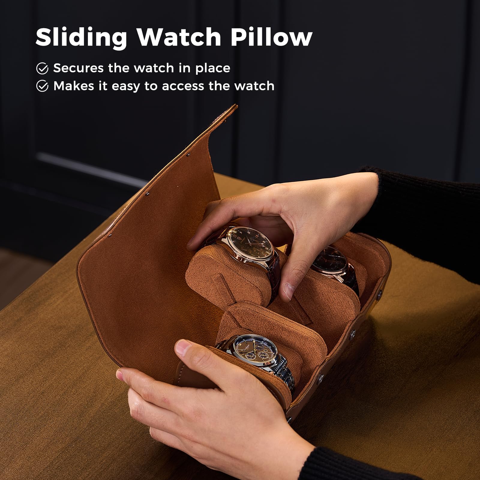 고급 PU 가죽 시계 케이스, 시계 롤 여행용 케이스, - Luxury Watch Organizer For Men 리뷰 및 가격