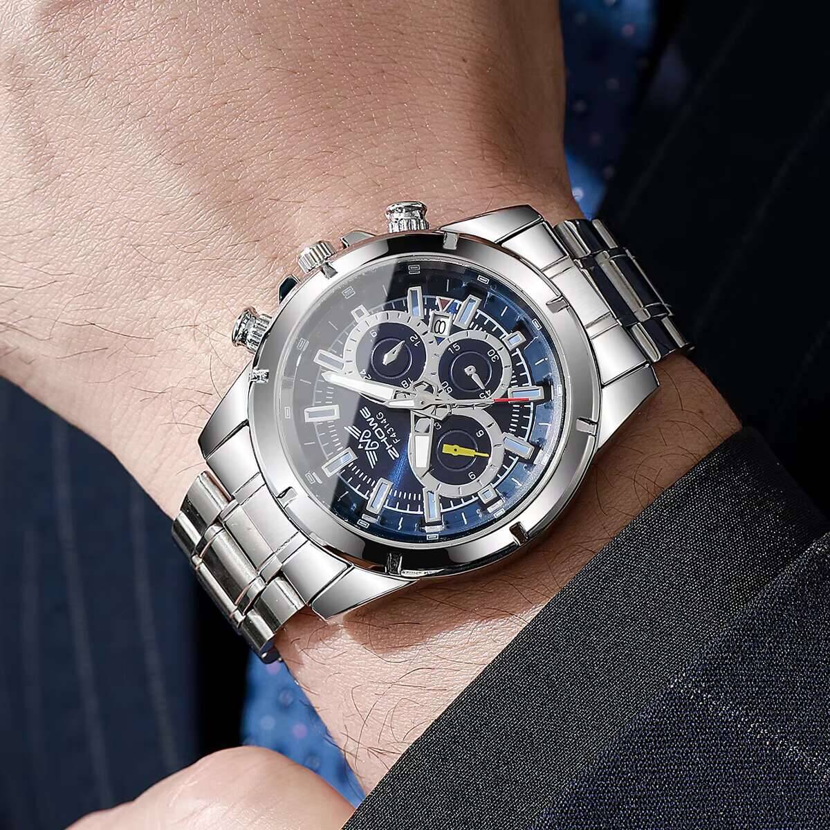 패션 남성용 달력 쿼츠 시계 럭셔리 남성용 비즈니스 시 - Luxury Watch Organizer For Men 리뷰 및 가격