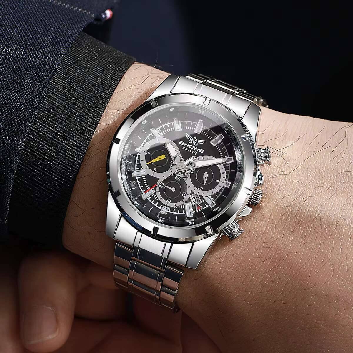 패션 남성용 달력 쿼츠 시계 럭셔리 남성용 비즈니스 시 - Luxury Watch Organizer For Men 리뷰 및 가격
