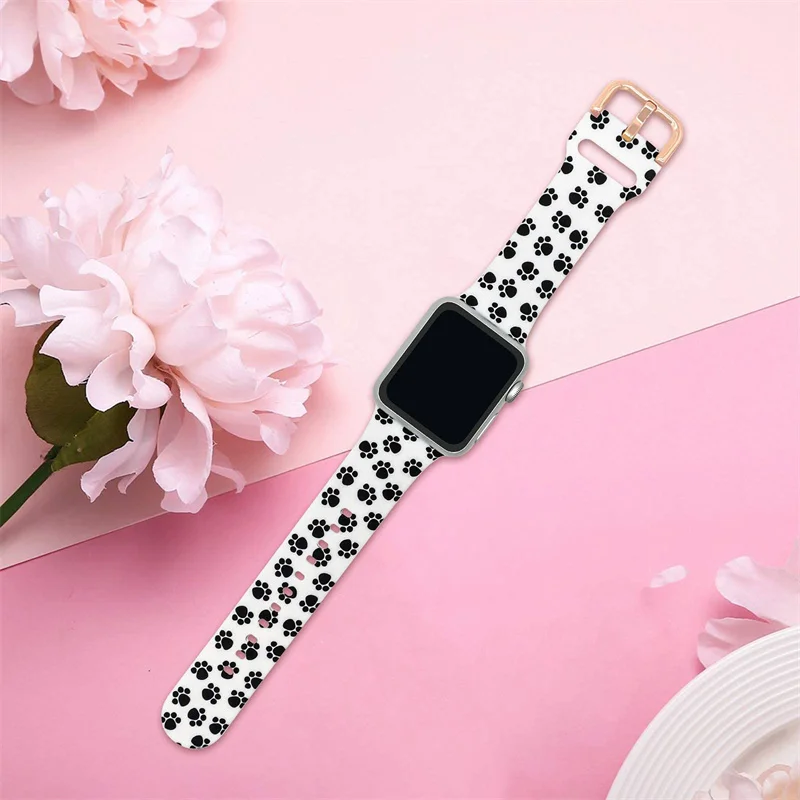 Apple Watch 스트랩 용 인쇄 밴드 44mm 4 - Luxury Watch Apple Bands 리뷰 및 가격