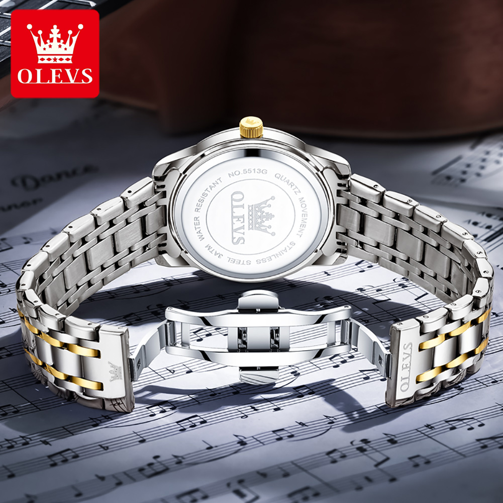 OLEVS 브랜드 패션 남성용 시계 스테인레스 스틸 방 - Luxury Watch Price 리뷰 및 가격