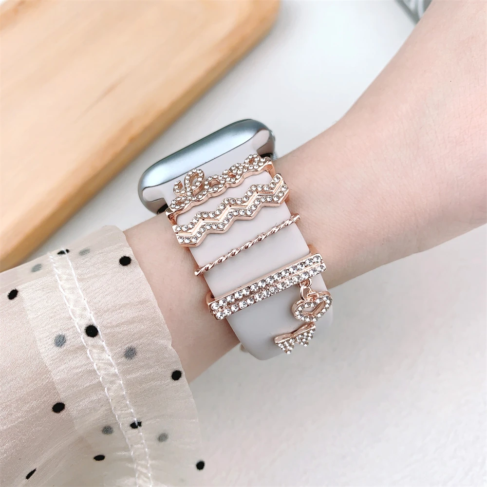Apple 시계 밴드 시리즈 용 장식 반지 10 8 7 - Luxury Watch Apple Bands 리뷰 및 가격
