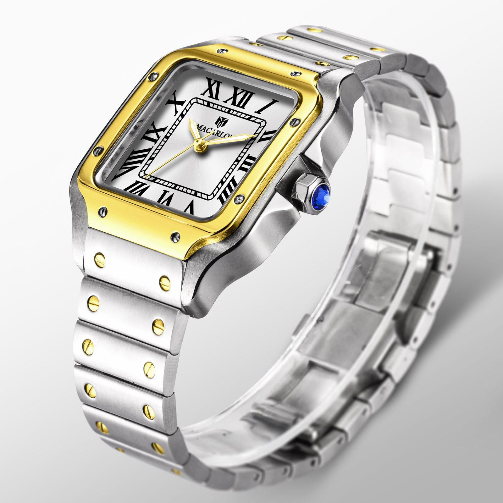 MACARLON 스퀘어 남성용 오토매틱 시계 중국 NH - Luxury Watch China 리뷰 및 가격