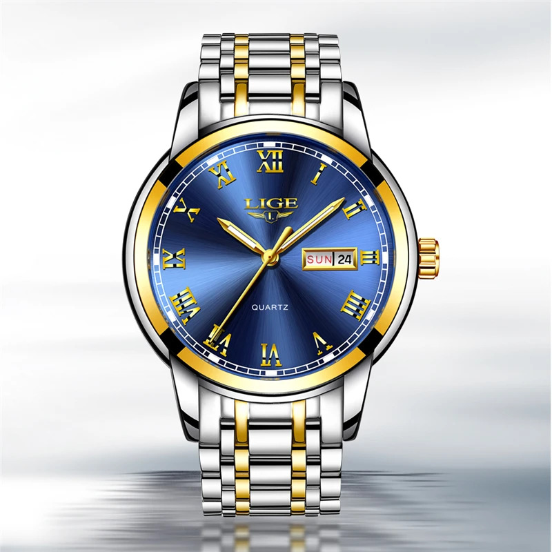 LIGE 남성용 럭셔리 쿼츠 시계, 방수 캐주얼 스포츠 - Luxury Watch Organizer For Men 리뷰 및 가격